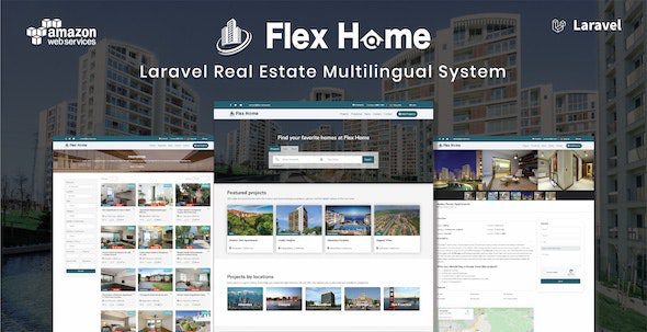 Flex Home 2.54.6 – Laravel Real Estate Multilingual System
