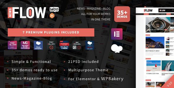 Flow News 3.1 – Magazine and Blog WordPress Theme
