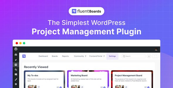 Fluent Boards Pro 1.91.2 – Project Management Plugin for WordPress