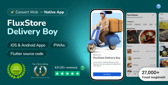FluxStore Delivery Boy 5.6.0 – Flutter App for Woocommerce