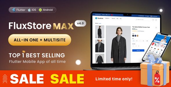 FluxStore MAX 5.4 – The All-in-One and Multisite E-Commerce Flutter App for Businesses of All Sizes