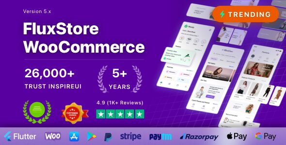 Fluxstore WooCommerce 5.6b – Flutter E-commerce Full App