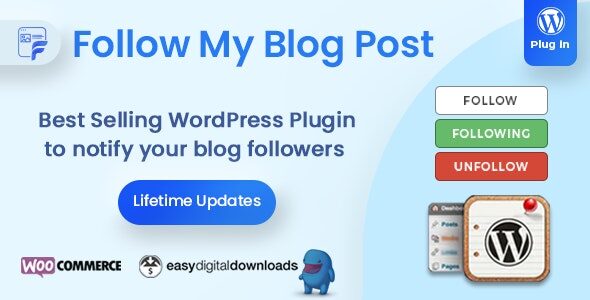 Follow My Blog Post 2.4.1 – WordPress / WooCommerce Plugin