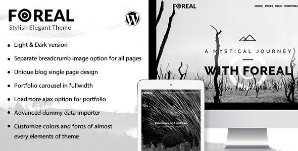 Foreal 2.9 – Director, Writer WordPress Theme