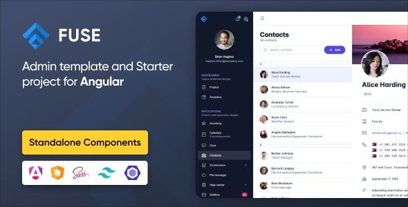 Fuse 19.0.0 – Angular 17+ Admin Template