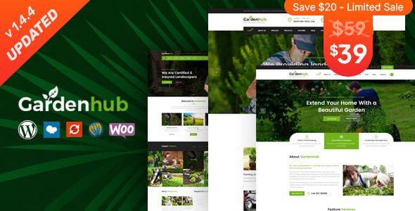 Garden HUB 1.4.8 – Lawn & Landscaping WordPress Theme