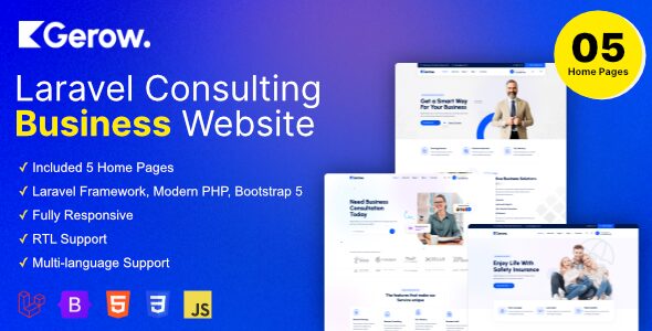 Gerow 1.7.2 – Business Consulting Laravel Script