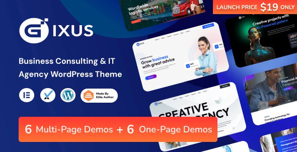 Gixus 2.7 – Business Consulting & IT Agency WordPress