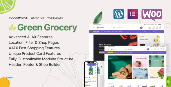 Green Grocery 1.2.2 – Grocery Store Organic Food WordPress Theme