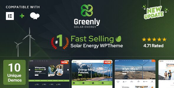 Greenly 7.8 – Ecology & Solar Energy WordPress Theme