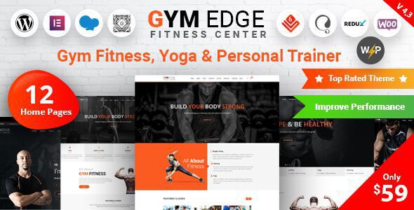 Gym Edge 4.3.7 – Fitness WordPress Theme