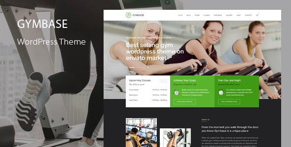GymBase 15.9 – Gym Fitness WordPress Theme