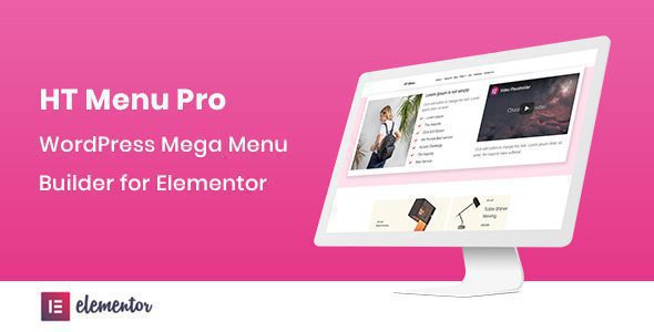 HT Menu Pro 1.0.9 – WordPress Mega Menu Builder for Elementor