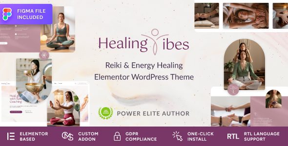 Healing Vibes 1.1.0 – Reiki Healing & Meditation Coaching WordPress Theme