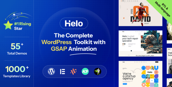 Helo 1.0.8 – Multi-Purpose Elementor WordPress Theme