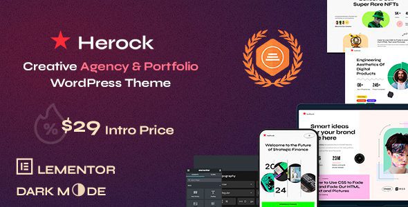 Herock 1.0.3 – Agency & Portfolio WordPress Theme