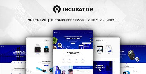 Incubator 4.0 – WordPress Startup Business Theme