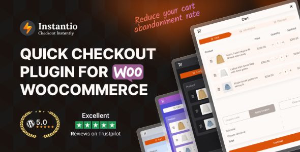 Instantio 3.2.8 – WooCommerce Quick Checkout | Direct Checkout, Floating Cart, Side Cart & Popup Cart