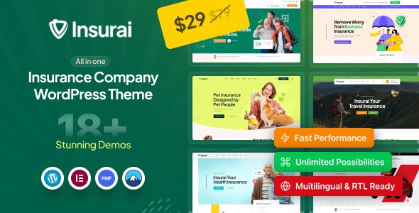 Insurai 1.1.2 – Insurance Company WordPress Theme