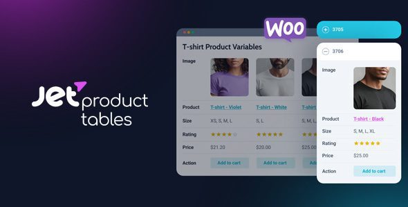 JetProductTables 1.2.3 – Custom Product Tables Plugin for WordPress