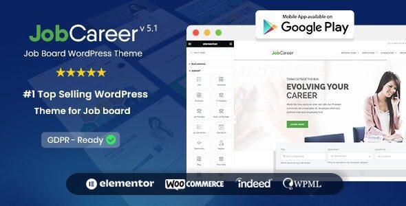 JobCareer 7.3 – Job Board Responsive WordPress Theme
