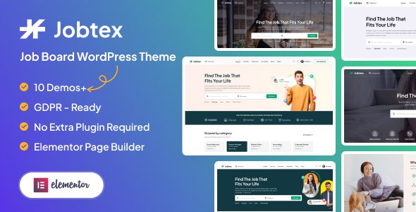Jobtex 1.2.22 – Job Board WordPress Theme