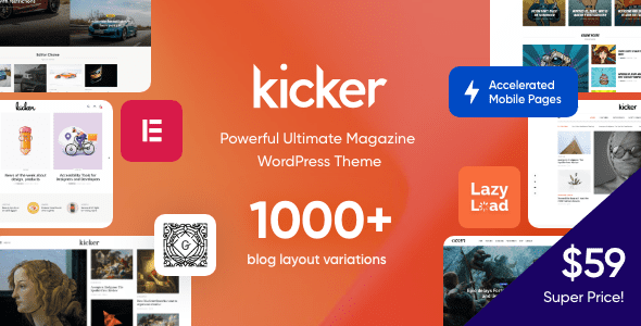 Kicker 2.2.1 – Blog Magazine Theme
