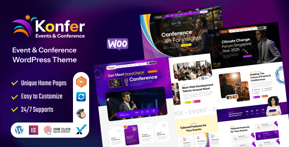 Konfer 1.3 – Conference and Event WordPress Theme