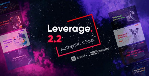 Leverage 2.3.0 – Creative Agency & Portfolio WordPress Theme