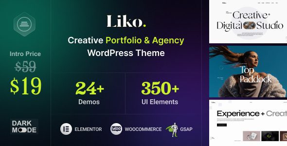Liko 1.0.3 – Creative Agency & Portfolio WordPress Theme