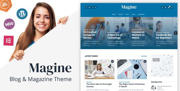 Magine 1.4.1 – Business Blog WordPress Theme