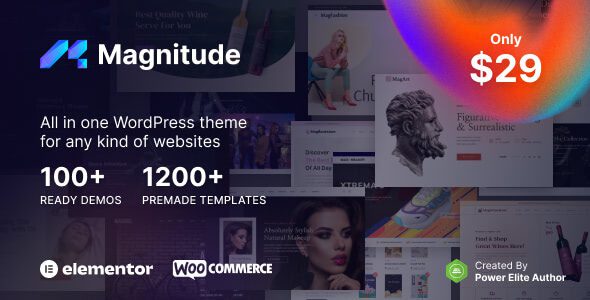 Magnitude 1.0.2 – Multi-Purpose Elementor Website & eCommerce Builder WordPress Theme
