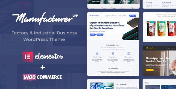 Manufacturer 1.3.13 – Factory and Industrial WordPress Theme