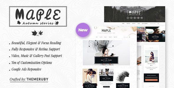 Maple 5.8 – Responsive WordPress Blog Theme