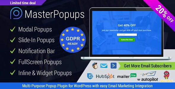 Master Popups 3.9.4 – Popup Plugin for WordPress & Popup Editor