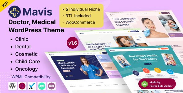 Mavis 1.4 – Doctor & Medical Clinic Elementor WordPress Theme