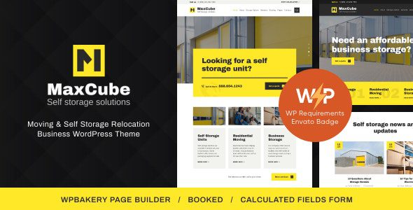 MaxCube 1.1.8 – Moving & Self Storage Relocation Business WordPress Theme