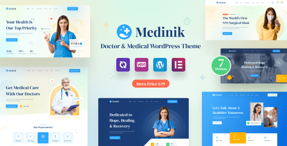 Medinik 1.3.7 – Doctor & Medical WordPress Theme