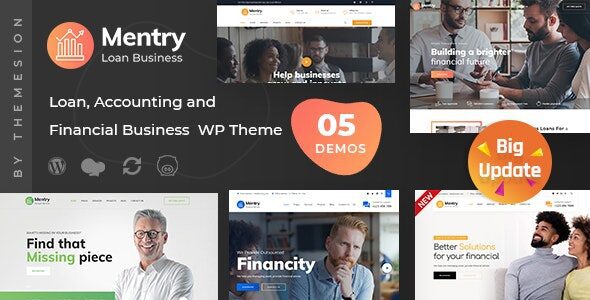 Mentry 2.7.0 – Loan and Financial WordPress Theme