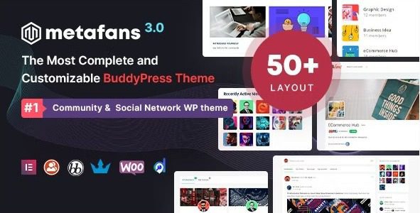 MetaFans 3.3.5 – Community & Social Network BuddyPress Theme