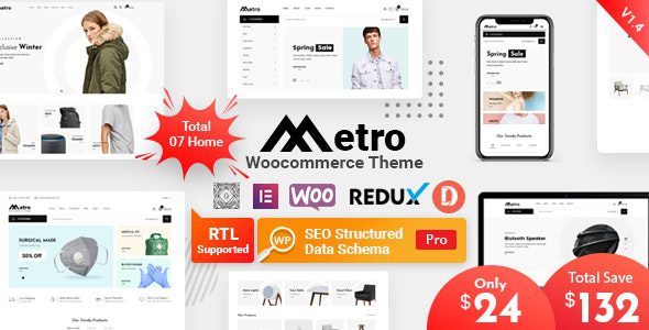 Metro 2.14 – Minimal WooCommerce WordPress Theme