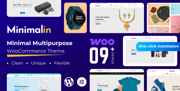 Minimalin 1.0 – Minimal Multipurpose WooCommerce WordPress Theme
