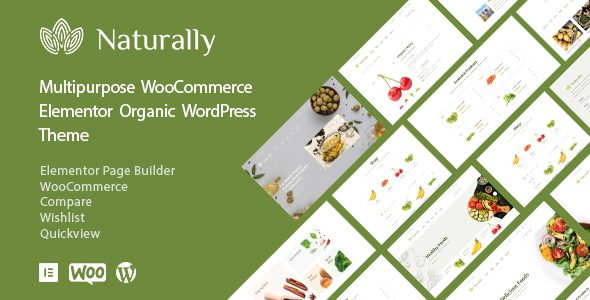 Naturally 1.4.9 – Organic Food Elementor WooCommerce Theme