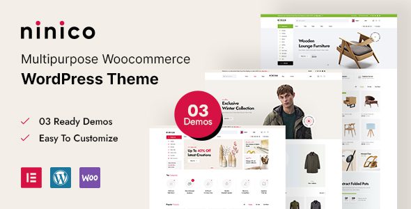 Ninico 1.0.9 – Minimal WooCommerce WordPress Theme