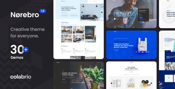 Norebro 1.6.9 – Creative Portfolio Theme for Multipurpose Usage
