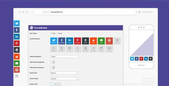 Novashare 1.6.5 – WordPress Social Sharing Plugin