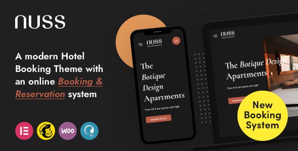 Nuss 1.3.3 – Hotel Booking WordPress