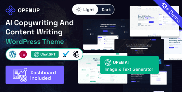 Openup 1.1.0 – AI Content Writer & AI Application WordPress Theme