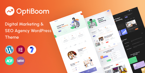 OptiBoom 1.0.5 – Digital Marketing & SEO Agency WordPress Theme