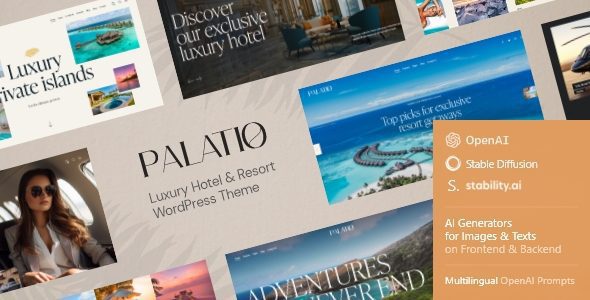 Palatio 1.6.0 – Luxury Hotel & Resort WordPress Theme